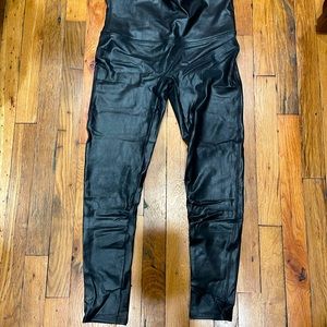 Spanx Faux-leather leggings
